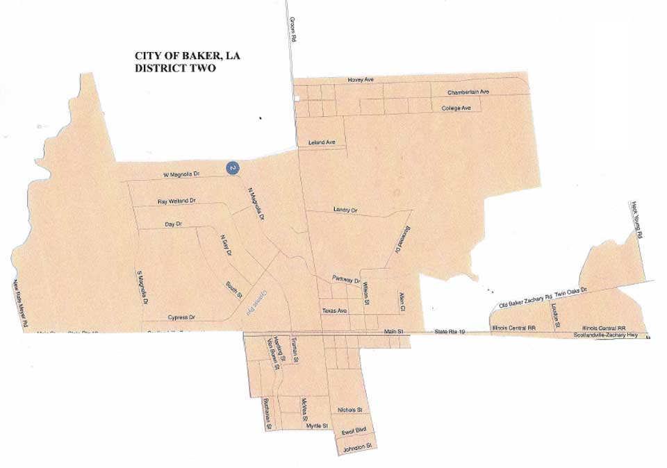 District 2 - City of Bakar, LA